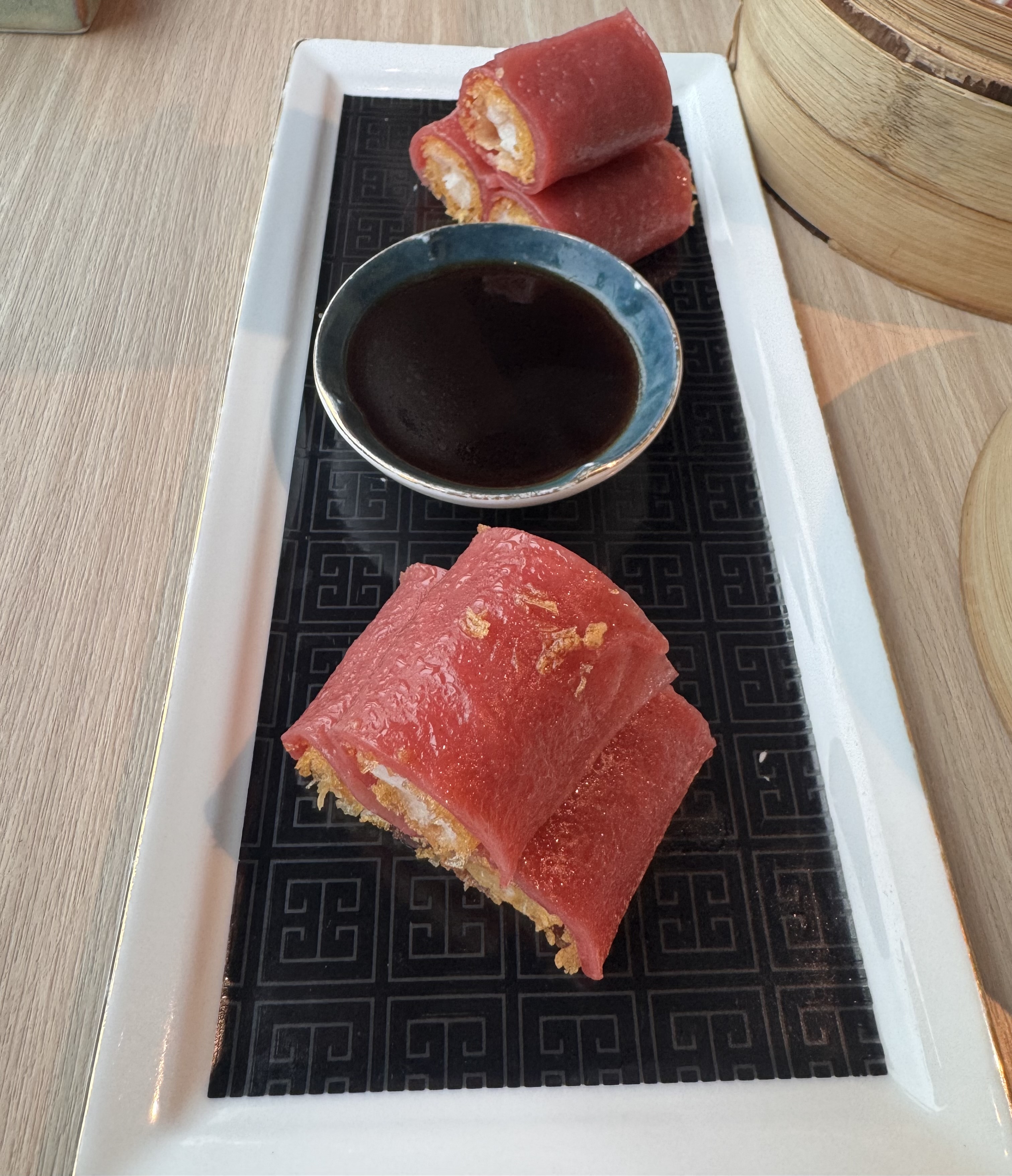 Bánh cuốn tôm chiên giòn gạo lứt